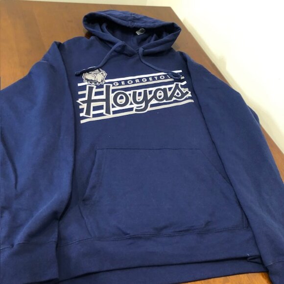 Georgetown Hoyas Unisex Blue Classic Hoodie Size L. - Picture 5 of 16